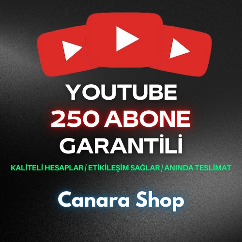  ⭐YOUTUBE 250 ABONE - Garantili - En İyisi - Düşüş Yok